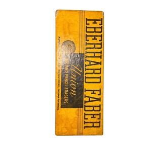 Vintage‎ Eberhard Faber Union No. 110 Ink & Pencil Eraser Box Dip Pen